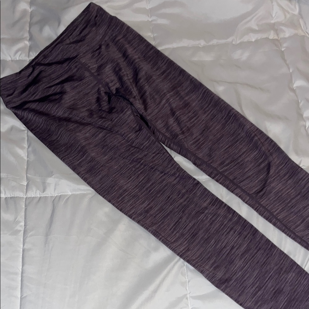 90 Degree By Reflex Heathered Purple Girls Leggings